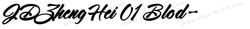 JDZhengHei 01 Blod字体转换